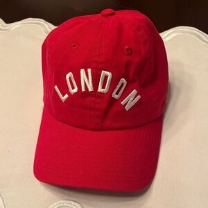 Antropologie London Baseball Cap, red color